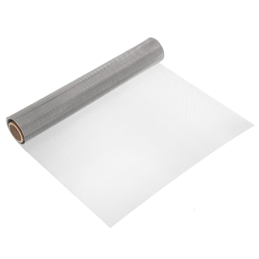 uxcell 30 Mesh 79" x 16" Woven Wire Mesh, 304 Stainless Steel Air Vent Filter