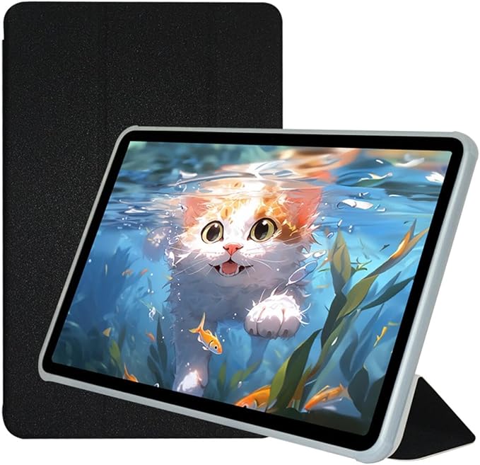 Folio Stand Case for Teclast T60 Plus Tablet 12 PU Leather Slim Multi-Viewing Angles Cover with Auto Wake/Sleep Function Hard Back Shell Protective Sleeve