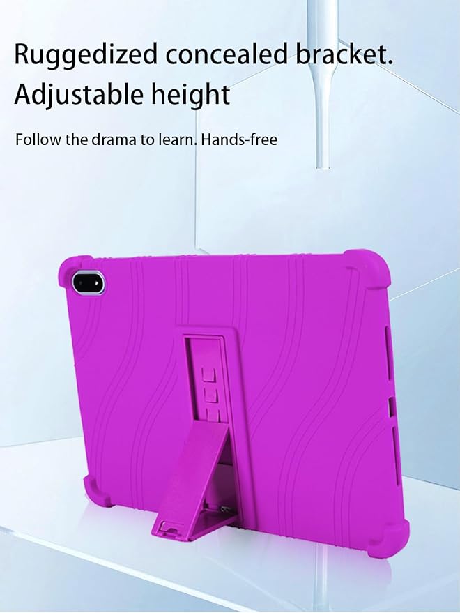 for OnePlus Pad 3 Android 15 Tablet13.2 inch Tablets CaseSoft Silicone Adjustable Stand Cover Lightweight Kids FriendlyBlack.