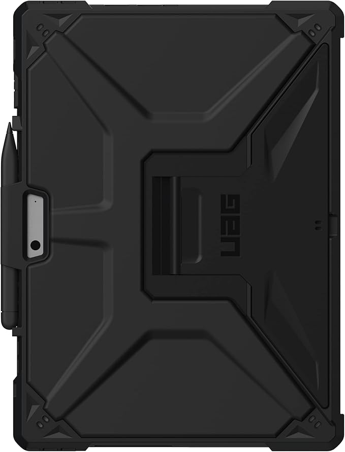 URBAN ARMOR GEAR UAG Designed for Microsoft Surface Pro 13 12/11 Edition Case with Built-in Kickstand &amp Pen Holder Compatible with Type Cover Keyboard Rugged Protective Cover Metropolis Black