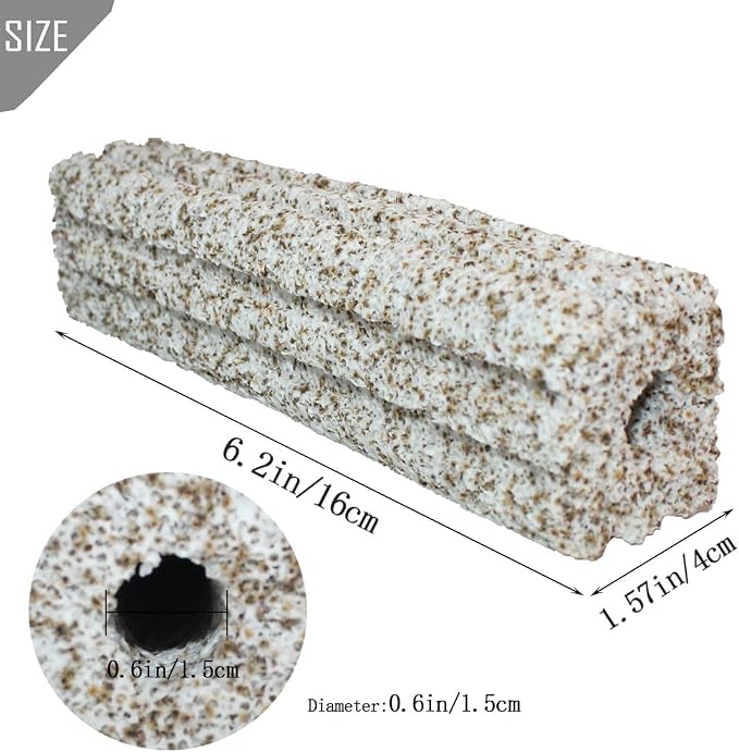 PINVNBY 20 Pcs 6.2-Inch Large Aquarium Filter Media Fish Tank Ceramic Media