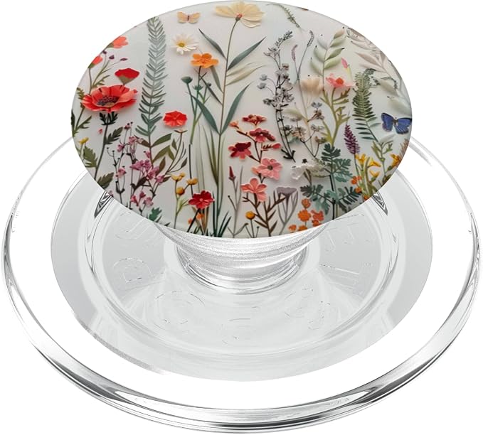 Mixed Flower Bouquet Floral Pattern PopSockets Adhesive PopGrip