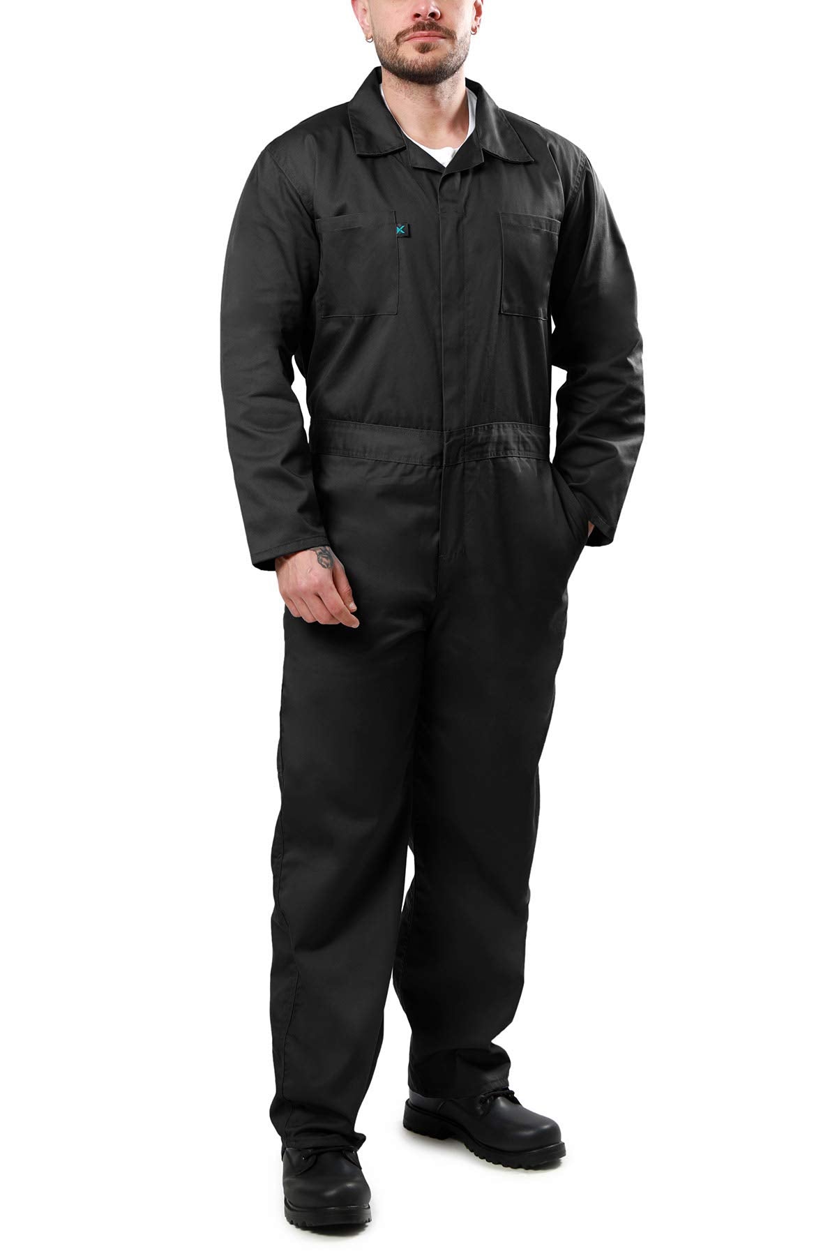 Kolossus Coveralls for Men Long Sleeve Cotton Blend Work Jumpsuit