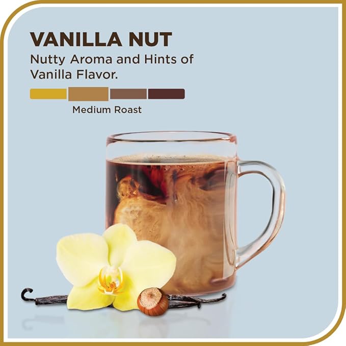 Don Francisco's Vanilla Nut Ground Coffee, Medium Roast – 100% Arabica, Flavored Coffee, 12 oz Bag
