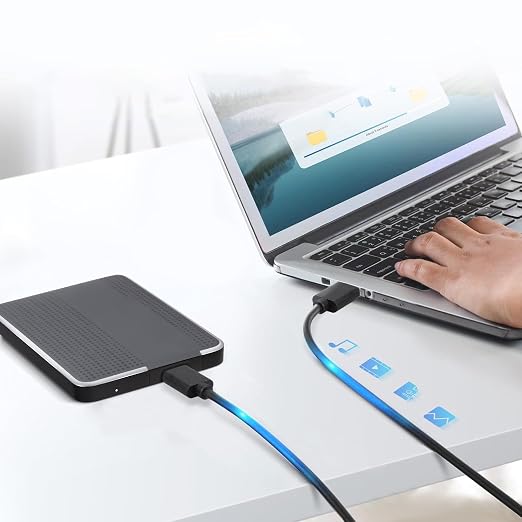 5-Pack USB 3.0 Micro B Cable External Hard Drive Data Cord for Seagate | For Toshiba Western Digital WD My Passport 3 ft