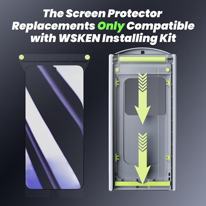 WSKEN [Replacement] for Samsung Galaxy S24 Ultra Screen Protector Tempered Glass- 10 Pack (WITHOUT INSTALLING Box)
