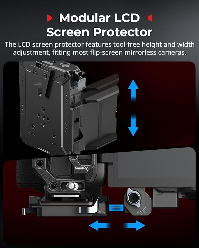 SMALLRIG V Mount Battery Plate with LCD Screen Protector, D-Tap & USB-C Supply, Compact Camera Video Rig for Mirrorless/DSLR, for NEEWER V Mount Battery PS099E