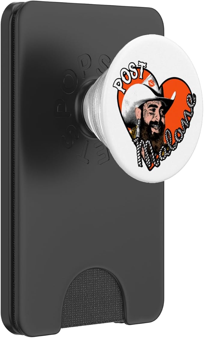 Official Post Malone Heart Photo PopSockets PopGrip for MagSafe