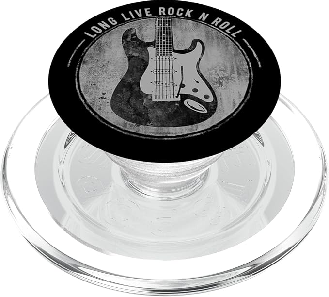Long Live Rock And Roll Classic Electric Guitar PopSockets Adhesive PopGrip