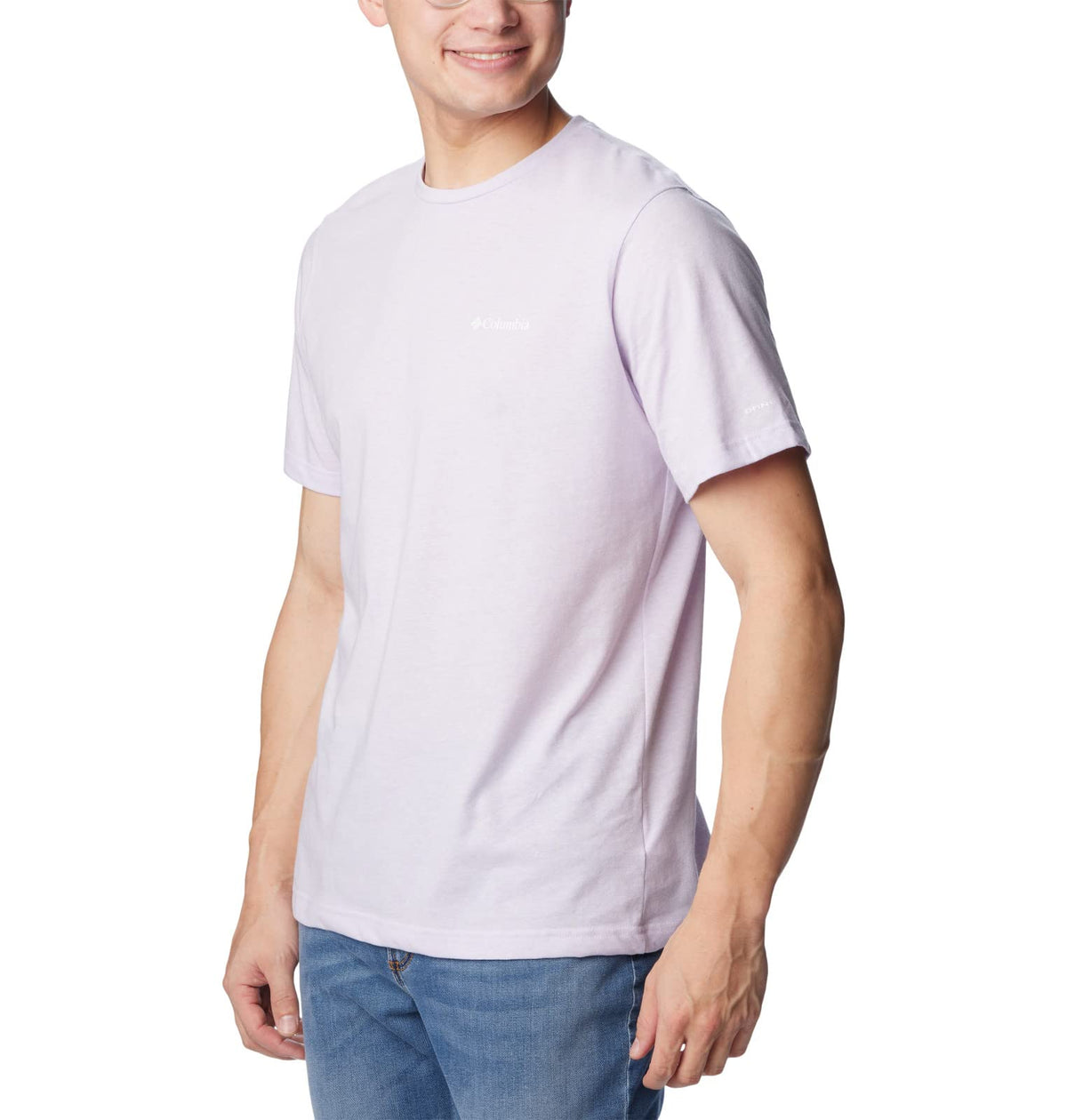 Columbia Men's Thistletown Hills Short Sleeve, Purple Tint Heather, Medium