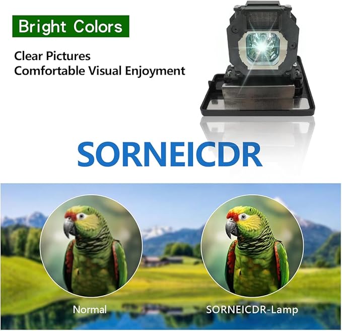 SORNEICDR ET-LAE4000 A+ Quality Replacement Projector Lamp Bulb Compatible with Panasonic PT-AE400 PT-AE4000 PT-AE4000U PT-AE4000E Projectors, with Housing