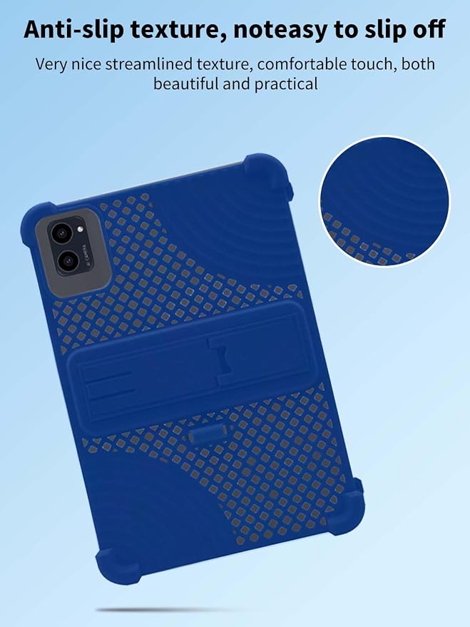 Case for CFVOCUY TS-EM101A Tablet 10.1inchNOUKAJU Tablet Protection Case(with Pen)Adjustable BracketSoft SiliconeSilicone Protection Cover for CFVOCUY EM101A(Blue)