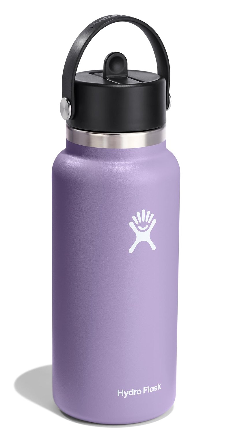Hydro Flask 32 Oz Wide Mouth Flex Straw Cap Moonshadow