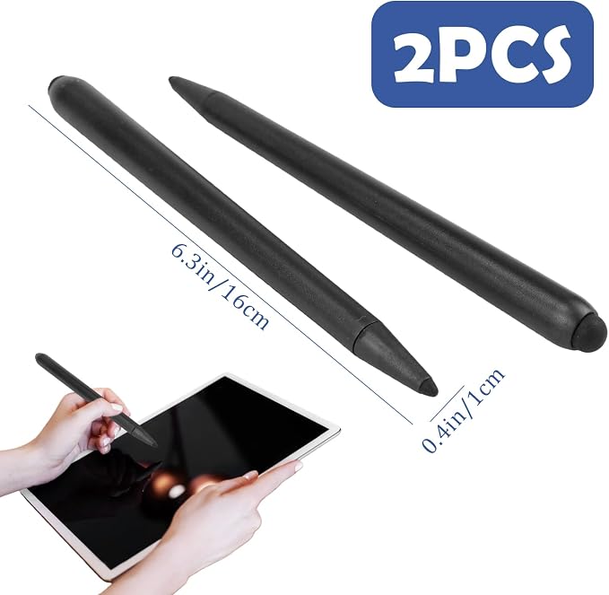 2 Pack Stylus Pen for Touchscreen Whiteboard Stylus Capacitive Pen for Infrared Touch Screen Dual Tip Smart Board Pen for Tablet Teaching Presentations