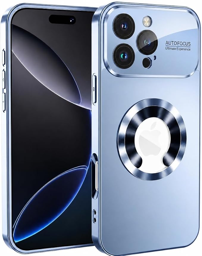 Magnetic Design for iPhone 16 CaseCompatible with MagSafe[Military Grade Drop Protection] Camera Lens Protector Cover Logo View Dust-Proof Matte Shockproof Protective CoverNavy Blue