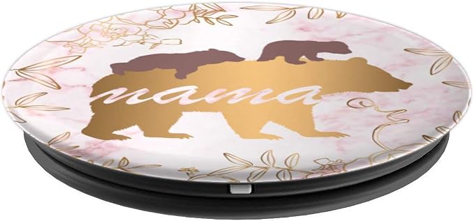 Mama Bear 2 Cubs Women Cell Phone Accessory PopSockets Adhesive PopGrip