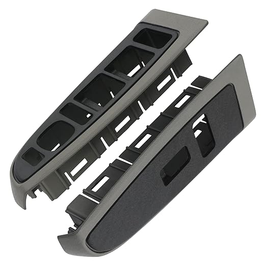 Window Switch Bezel Cover Gray Compatible with Chevy Chevrolet Avalanche Silverado Suburban Tahoe, GMC Sierra Yukon, Cadillac Escalade 2004-2007 89045129 89045121 Window Switch Trim Accessories