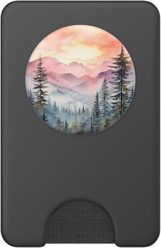 Mountains Wilderness Forest Hiking Pine Tree Nature PopSockets PopGrip for MagSafe
