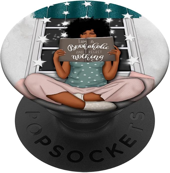 Book Accessoiries For Librarian &amp Teacher Reading Pattern PopSockets Adhesive PopGrip