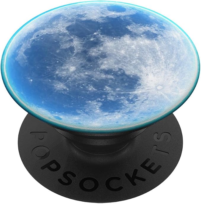 Full Moon Blue Night Sky Bright Light PopSockets Adhesive PopGrip