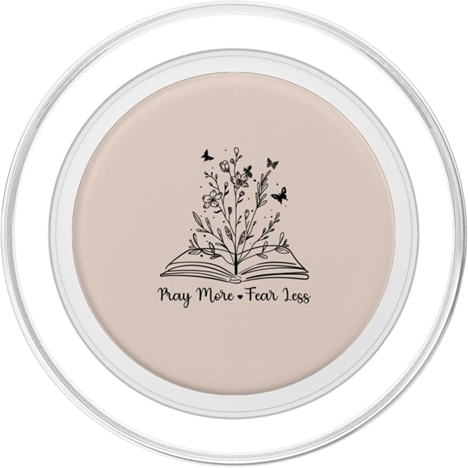 Pray More Fear Less Christian Religious Prayer Quote PopSockets Adhesive PopGrip