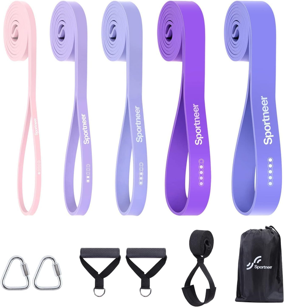 Sportneer Resistance Bands for Working Out Pull Up Bands 5-130lb Pilates
