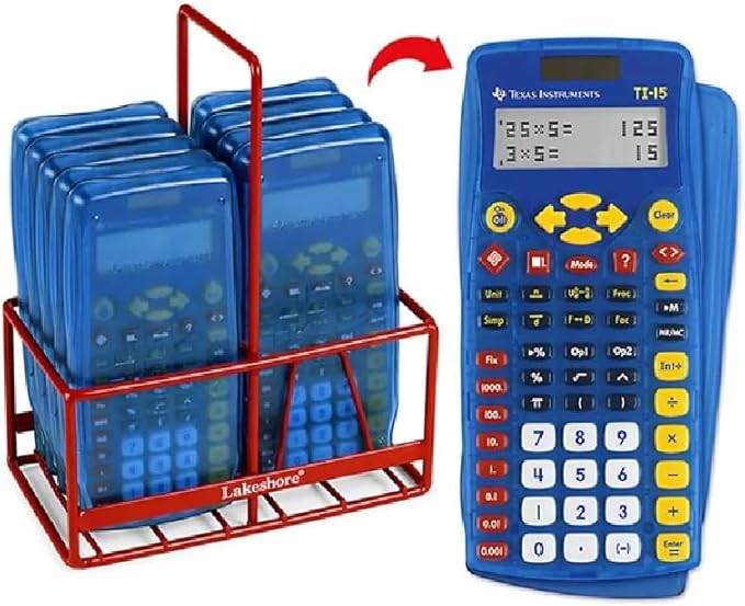 Texas Instruments TI-108 Solar Power Calculator/Teacher’s Kit (set of 10)