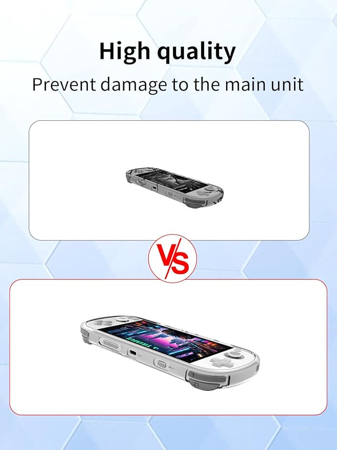 Case for TRIMUI Smart PRO Handheld Gaming ConsoleBOVUGAC High Transparency Soft TPU Shockproof-Clear