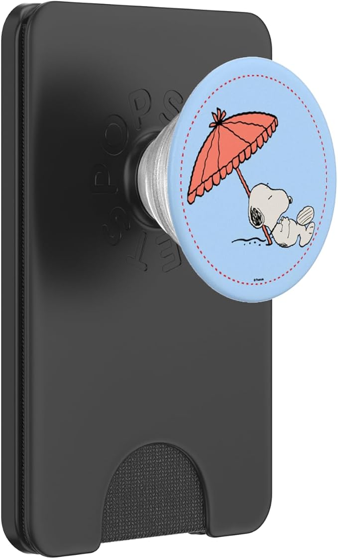 Peanuts - Snoopy Sleeping Under Beach Umbrella PopSockets Adhesive PopGrip