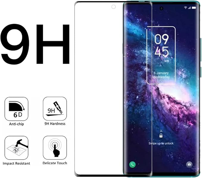 for TCL 20 Pro 5G 3D Curved Screen Protector [2 Pcs] 3D Full Coverage HD Clear Anti-Scratch Easy to Install Screen Tempered Glass for TCL 20 Pro 5G Phone