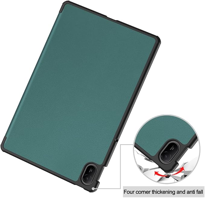Kepuch Custer Case Compatible for Huawei MatePad SE 11 2024Ultra-Thin PU-Leather Hard Shell Cover - Black