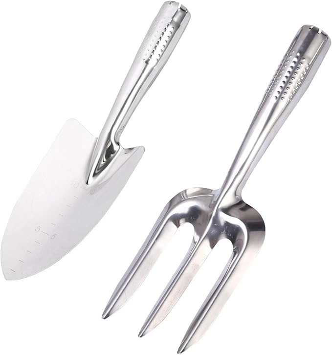 Trowel Garden Tool,2pcs Garden Shovel Hand Shovel for Gardening Garden Trowel Stainless Steel