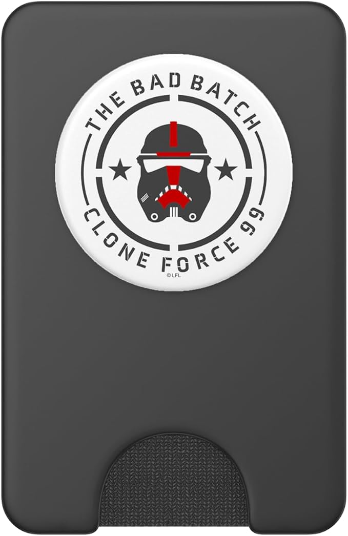 Star Wars: Bad Batch Clone Force 99 Helmet Red &amp Grey PopSockets Adhesive PopGrip