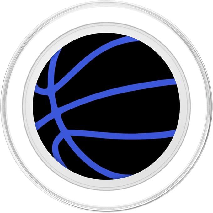 Black Blue Basketball PopSockets Adhesive PopGrip
