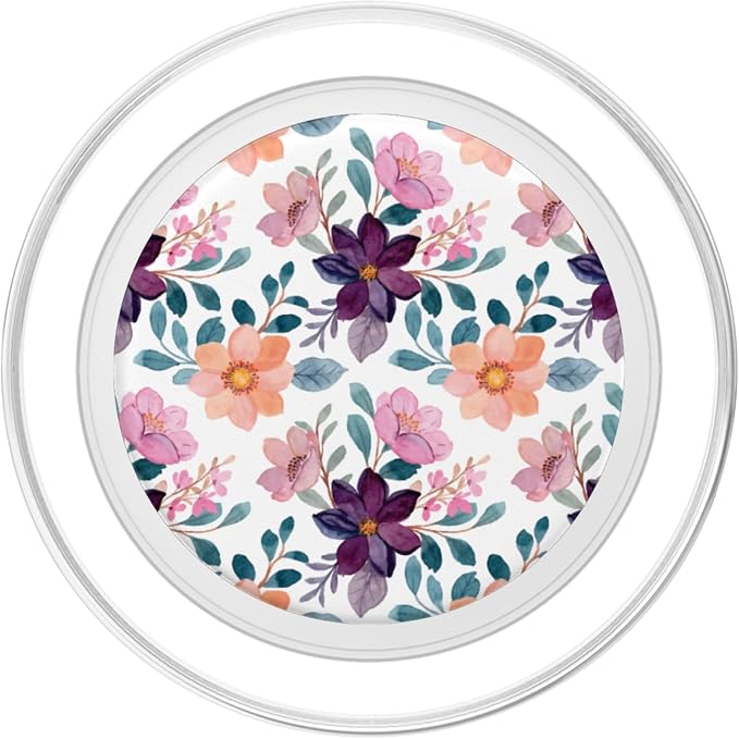 Colorful Watercolor Floral Flower Design PopSockets PopGrip: Swappable Grip for Phones &amp Tablets
