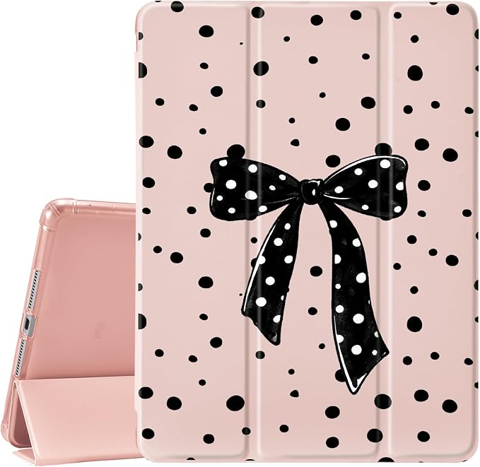 JOYLAND Blue Turtle for iPad Air 11 Inch M3(2025)/M2 (2024)Air 5th/4th Generation Case 2022/2020 10.9 Inch with Pencil Holder-Trifold Stand Protective Cover with Soft TPU BackBlack