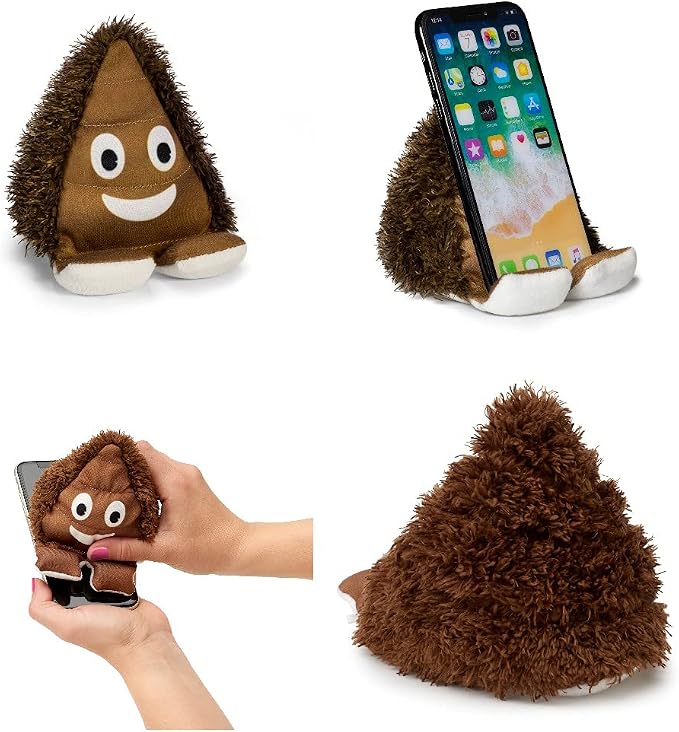 Plusheez Mobile Phone Holder | 2 in 1 Phone Stand with Micro Fibre Wipe | Screen Cleaner | Universal Phone Stand for Kids Children Adults | eReader/Kindle/Smartphone/Small Tablet Compatible (Bird)