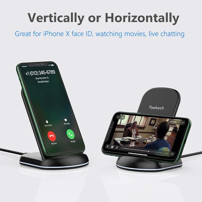 [2 Pack] Wireless Charging Pad Stand Bundle