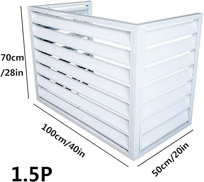 Pool pump covers for outside units, outdoor garbage can enclosures, aluminum