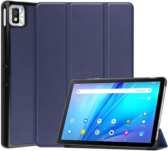 Kepuch Custer Case for TCL Tab 10s 10.1Ultra-Thin PU-Leather Hard Shell Cover for TCL Tab 10s 10.1 - Black