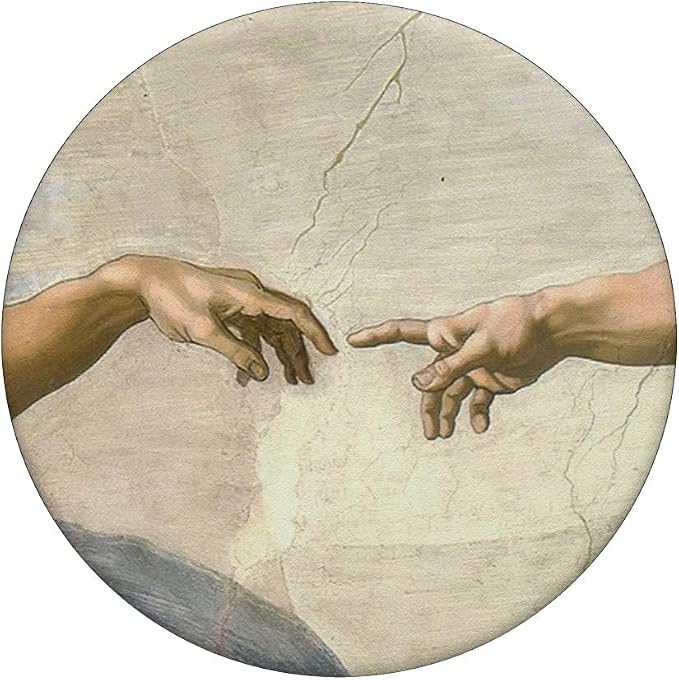 Creation of Adam Michelangelo Buonarroti Painting Art Pop PopSockets Adhesive PopGrip