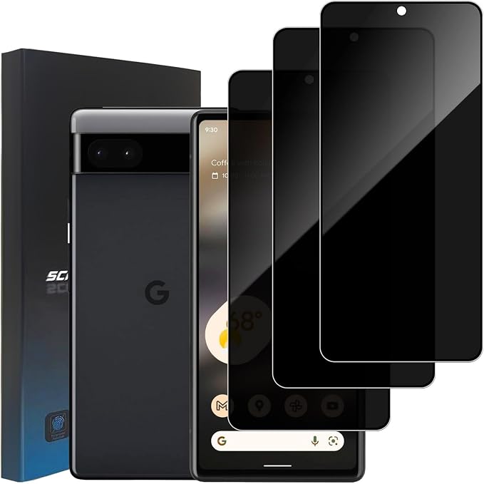 3 Pack Privacy Screen Protector for Google Pixel 10 9H Hardness Anti-Spy Tempered Glass Protection Film Google Pixel 10 6.3 Support Fingerprint Reader Anti-Scratch Case Friendly