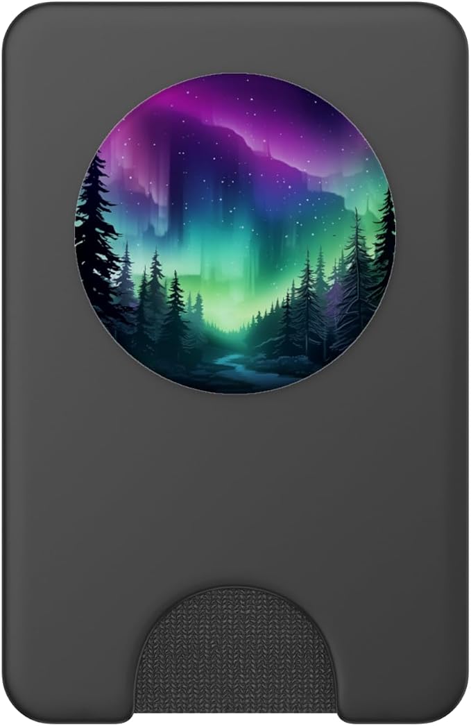 Aurora Borealis Dark Sky Nature Light Display PopSockets Adhesive PopGrip