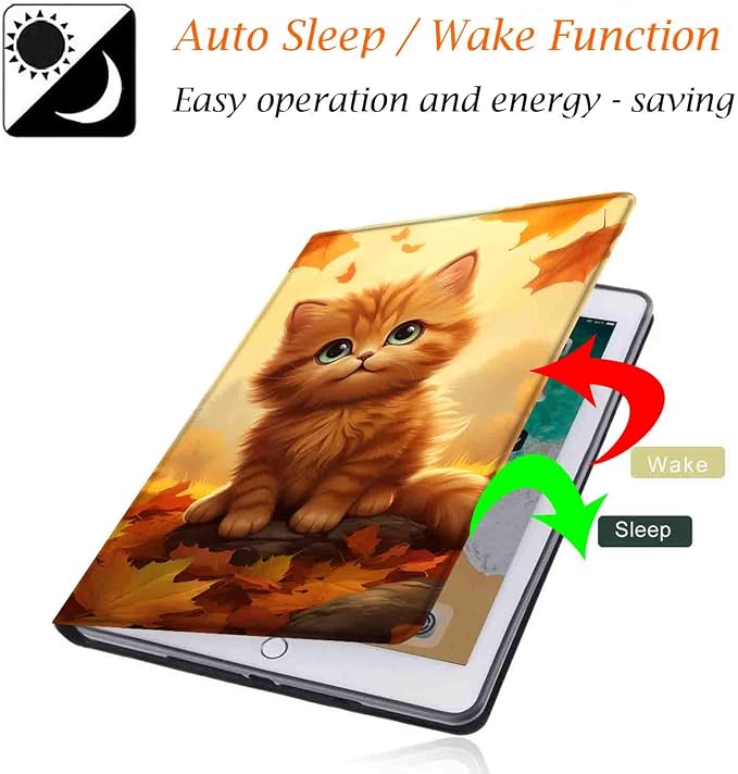 Case for Samsung Galaxy Tab A9 Plus 11 2023 Multi-Viewing Angles with Automatic Sleep/Wake Function for Samsung Galaxy A9+Tablet (SM-X210/X216/X218) American Flag Wolf