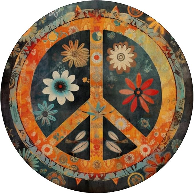 Vintage Peace Sign PopSockets Adhesive PopGrip