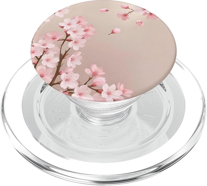 Sakura Pink Cherry Blossom Flowers PopSockets Adhesive PopGrip