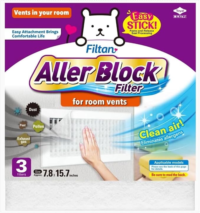 Aller Block Room Vent Filters – Anti-Allergenic, Captures Dust & Pollen