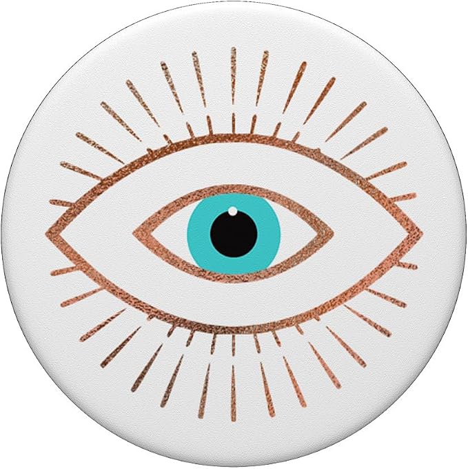 Rose Evil Eye White PopSockets Adhesive PopGrip