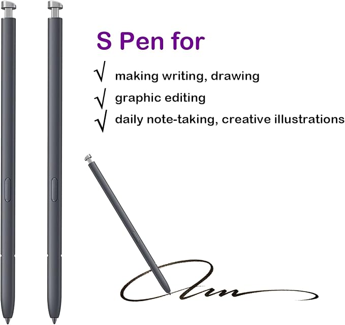 2 Pcs Galaxy S26 Ultra Stylus Pen for Samsung Galaxy S26 Ultra S PenS26 Ultra Pen Replacement for Samsung Galaxy S26 Ultra 5G 6.9 in S Pen All VersionsEJ-PS948BBEGUJ(Black)