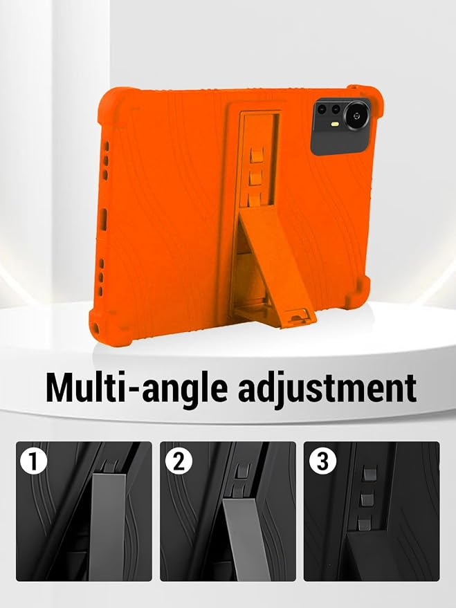 for Bnegynng CP31M 10 inch Tablet Protective case Shockproof Lightweight Silicone Protective Cover with Stand Child-Friendly Protection Easy to Clean DesignBlack